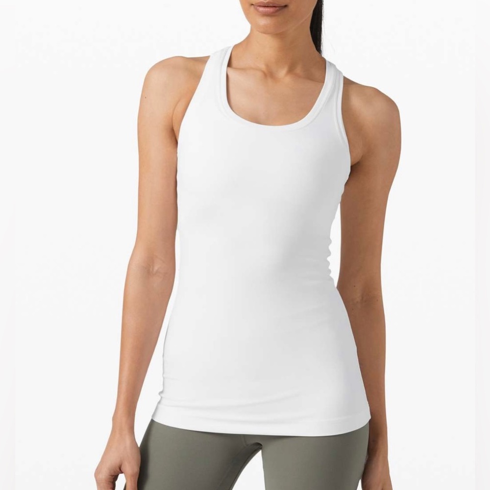 Lululemon Women’s Cool Racerback II White Tank Top Size 4